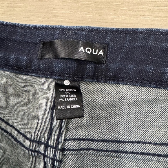 Aqua Braided Dark Wash Skinny Jeans - Picture 5 of 7